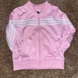 24 month girls adidas jacket; girls Adidas Jacket; pink girls zip up